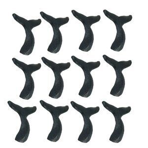 Navy Blue Cast Iron Whale Tail Drawer or Cabinet Door Pulls Set of 12